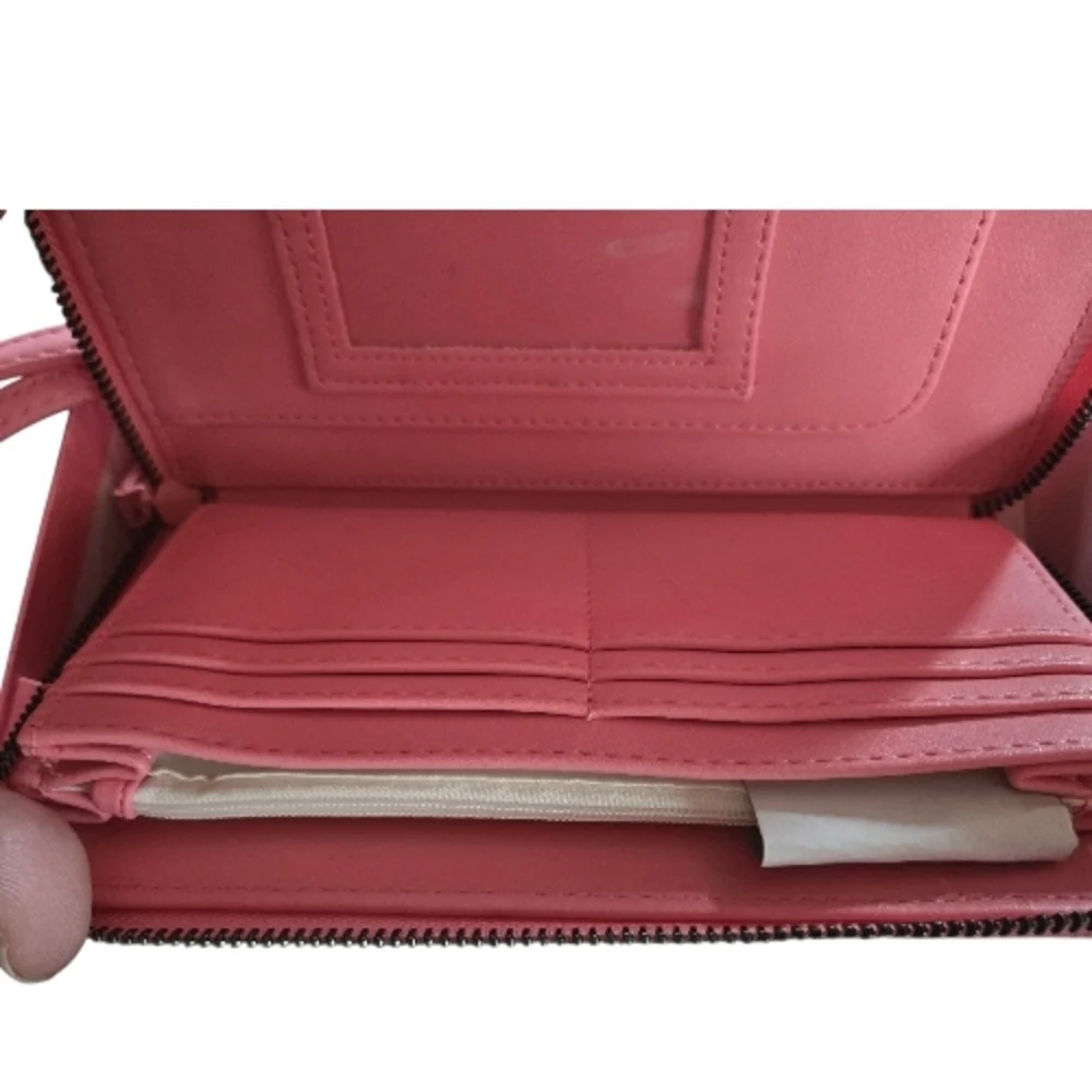 Betsey Johnson Pink Quilted Wallet & Wristlet -NWT - Picture 4 of 6